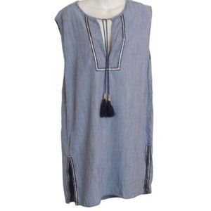 J. Crew Chambray Denim Tunic Dress